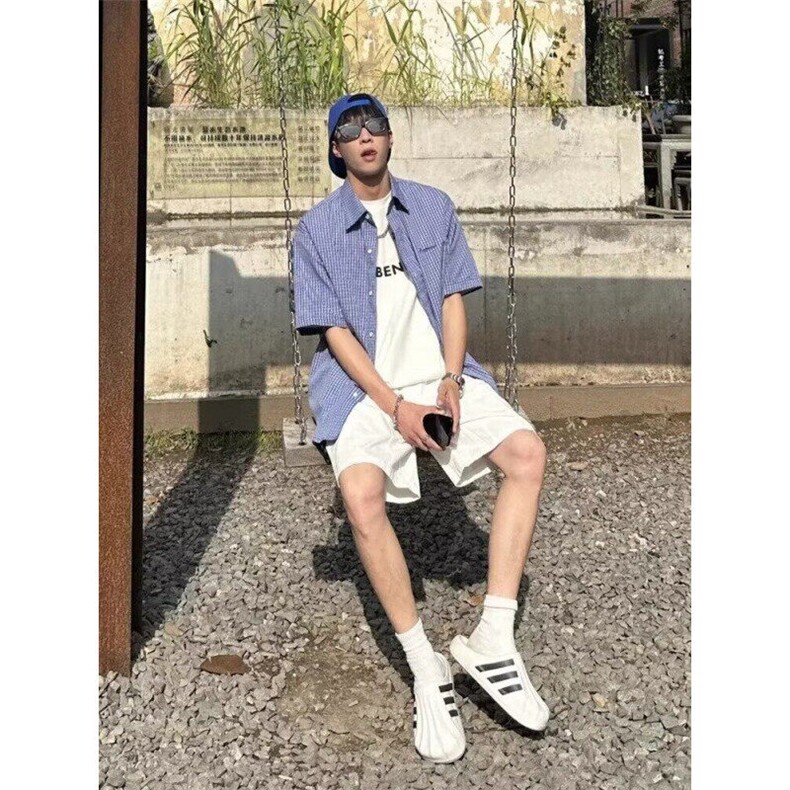 复古衬衫男夏装港风宽松趣味新款男装上衣外穿513DC1782P29,男装衬衫,星座513