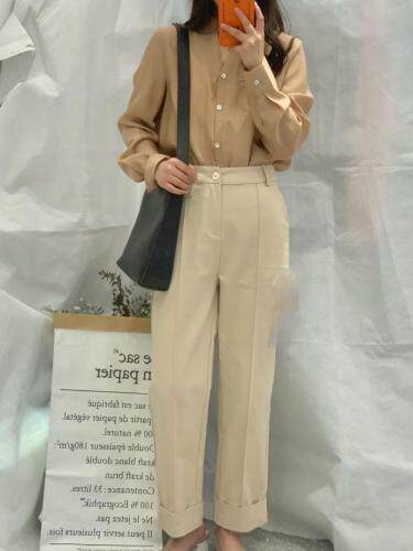 春款新款衬衫，女装衬衫，影白