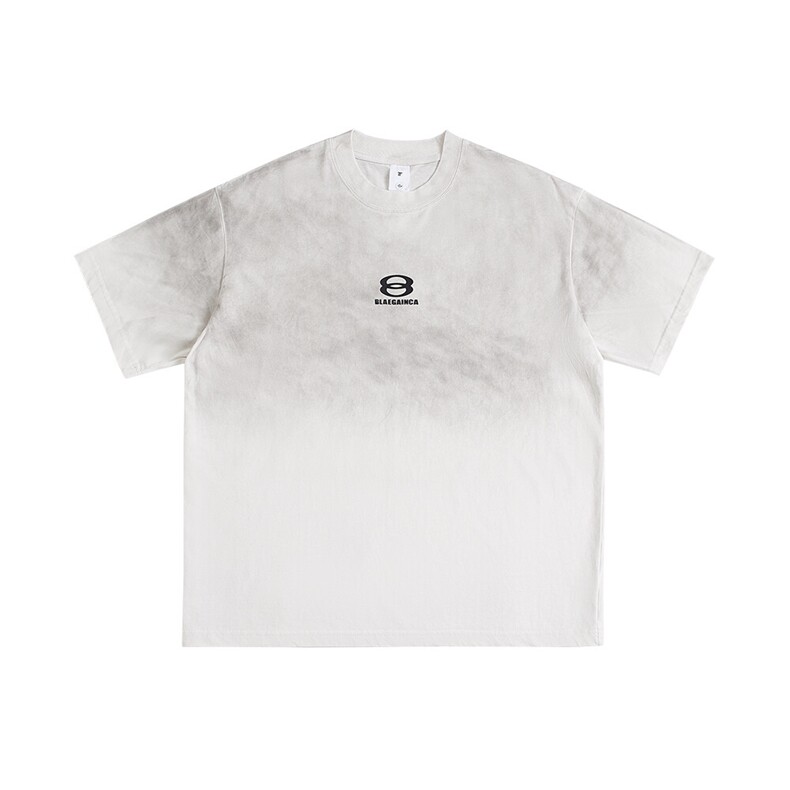 2025新款潮牌短袖宽松韩版印花扎染工艺T恤T8815/P5588，男装T恤，星座202-1