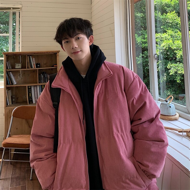 主推数据款M-6XL 新款冬季加大加厚宽松立领棉服XZ109-1-223-P88图片