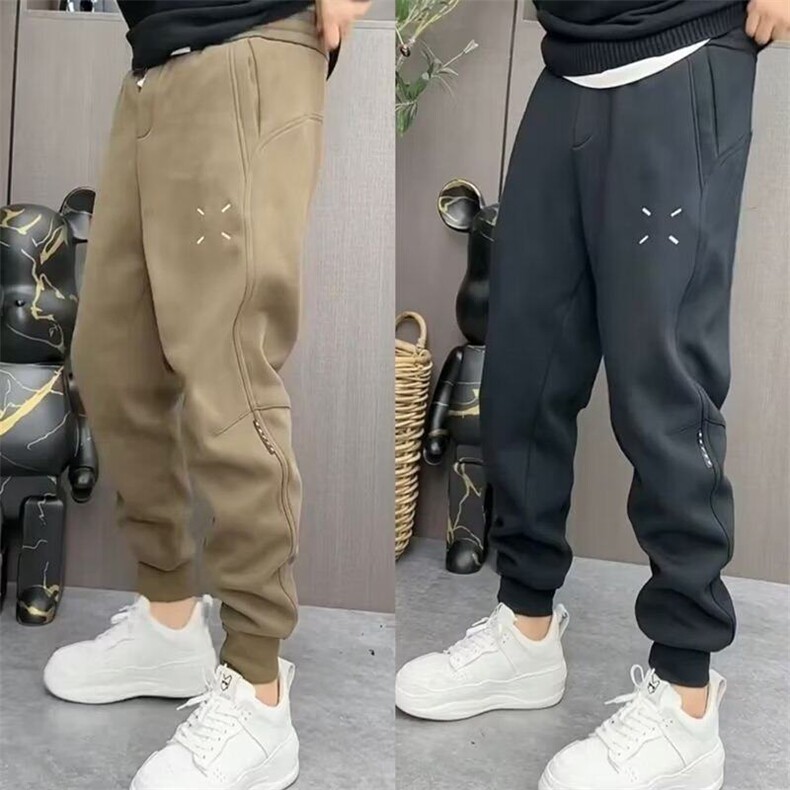 春秋冬简约百搭潮牌重磅黑色束脚卫裤男网红同款宽松休闲长裤图片