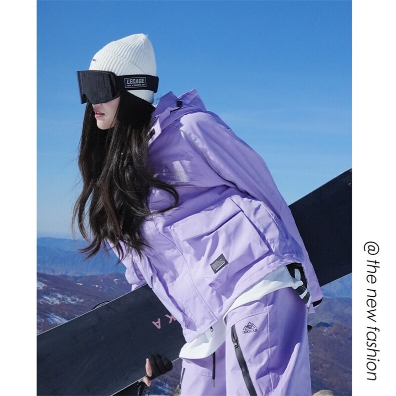冬新户外日常防水拉链魔术贴滑雪服男反光条大码夹克外套M69-P170,男装休闲套装,电商A001