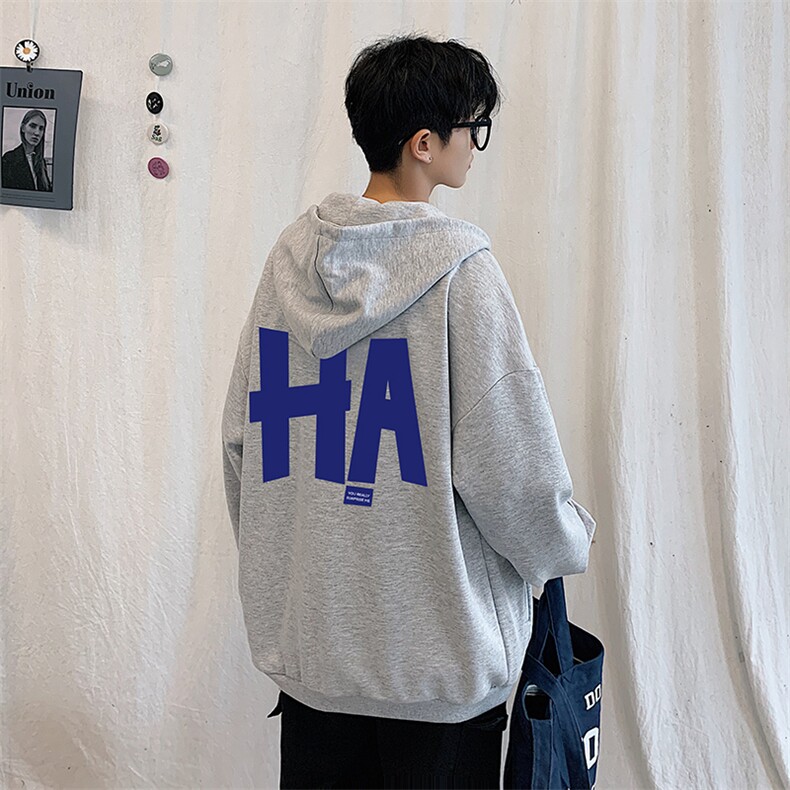 KS21258-P38连帽开衫卫衣男运动外套大码班服,男装卫衣,电商A040