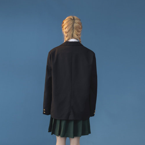 中性风C316 XZ660 P95秋装勋章JKDK短外套班服制服西服西装女图片
