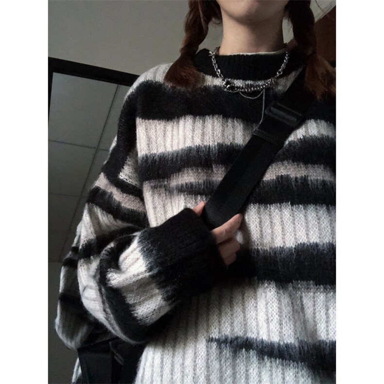 【有货】MY3010CC-特P46条纹毛衣男慵懒风情侣针织衫外套,男装针织衫/毛衣,星座1007（原301D）