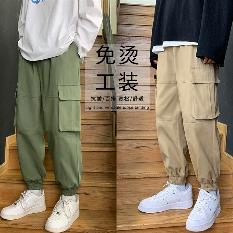 2021休闲工装大口袋九分裤1289-特批：40，男装休闲裤，星座718-1