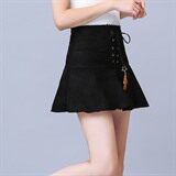 2020年冬季纯色简约时尚修身中腰半身裙，女装半身裙，韩宇舍