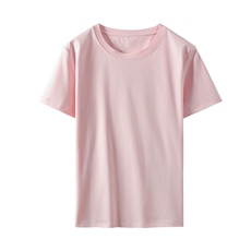 2025年夏季丝光棉短袖t恤女士修身显瘦短款露脐纯棉背心上衣半袖，女装T恤，元素羊绒