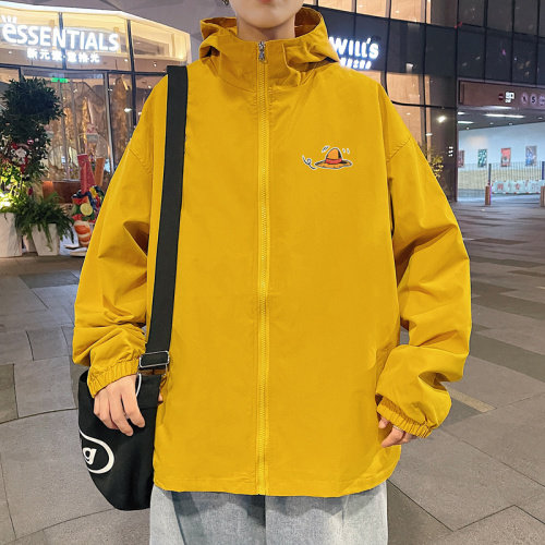 ！春秋新款港风休闲连帽夹克男宽松外套男装DJK245-P45,男装夹克,电商B371