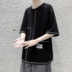 夏季短袖T恤男潮流港风A210-A8308-P25图片