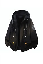 现货春季新款潮牌连帽休闲工装多口袋外套A436-D209夹克-P65，男装夹克，电商A436