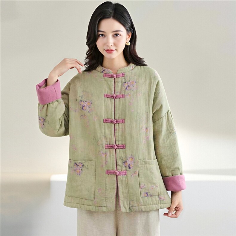 2025冬装新款修身保暖时尚菱形格连帽个性女士棉服外套,女装棉衣/棉服,江忆布依