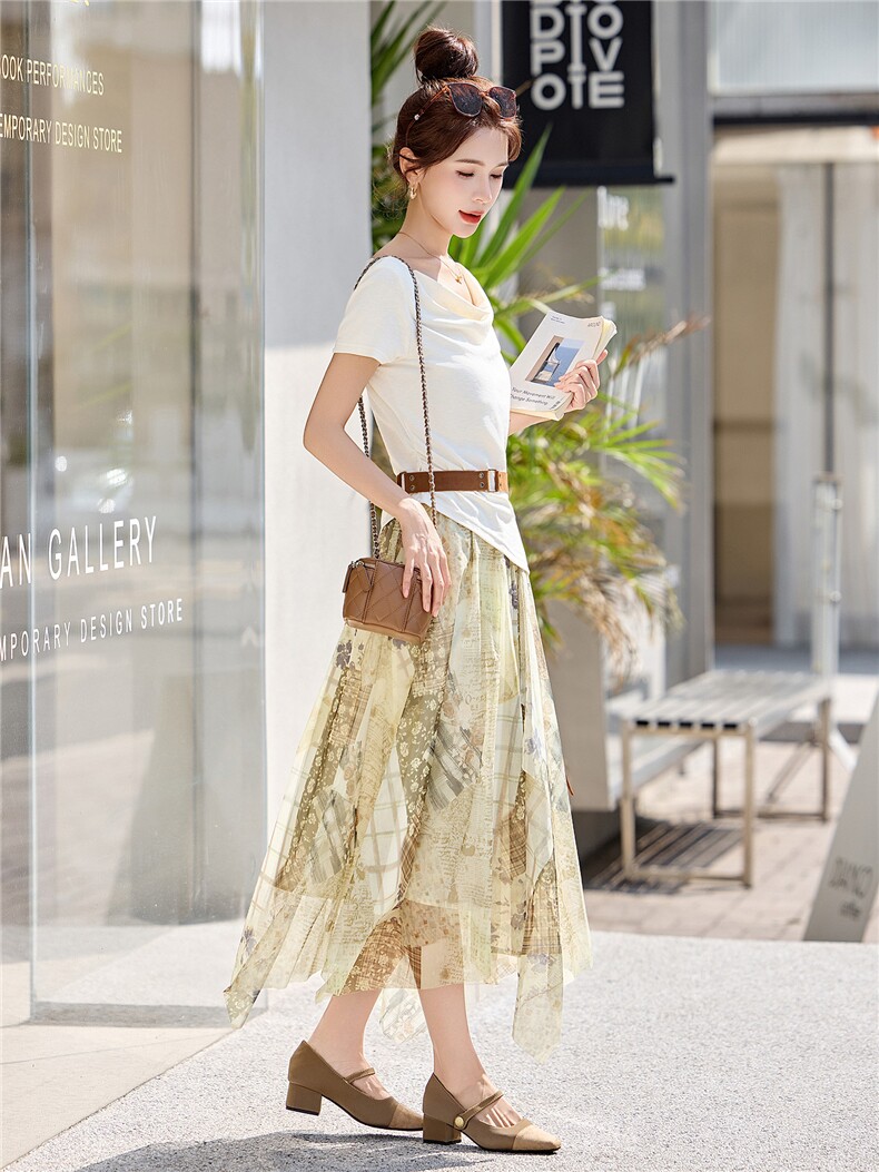2026依如秀春季休闲风套裙配腰带,女装套装/套裙,依如秀(原杭风阁)