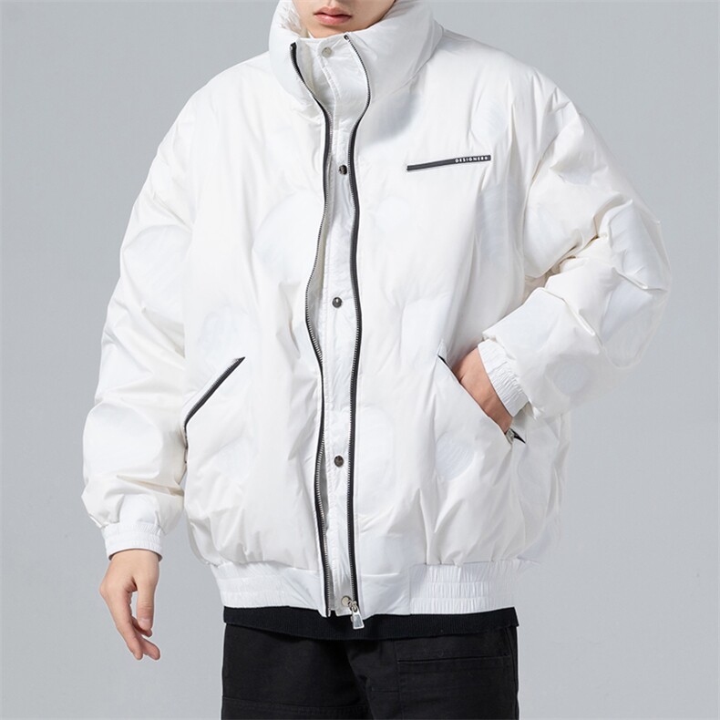 2023冬羽绒服立领插肩袖轻薄保暖90%白鸭绒MY920,男装羽绒服,电商A042