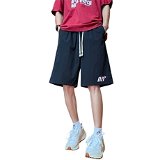抖音品质复合牛奶丝速干防水多巴胺短裤XZ806-DK8818-特P25控48，男装牛仔裤，四季星座806