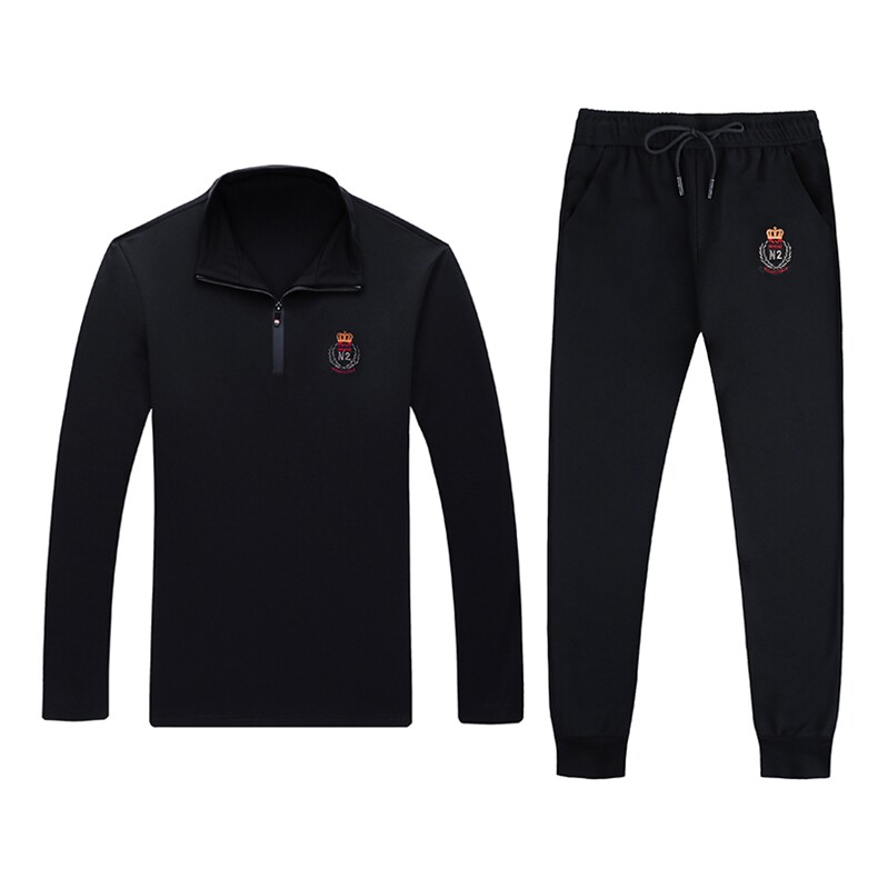 半拉链卫衣套装男运动服装春秋季新款衣服中年商务休闲装两件套,男装休闲套装,电商B212（原钱塘6029）