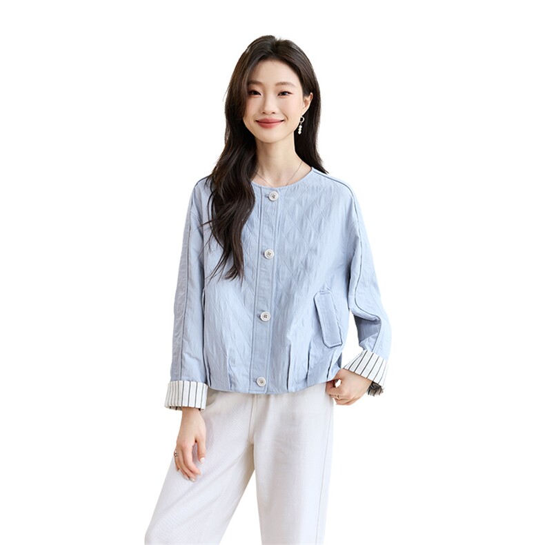 短外套女士短款开衫2025年春秋新款潮韩版气质减龄棒球服女春装,女装短外套,简韵佳