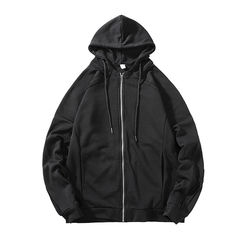 情侣开衫卫衣男秋季连帽外套潮流宽松百搭上衣服休闲HY08,男装卫衣,电商A102B