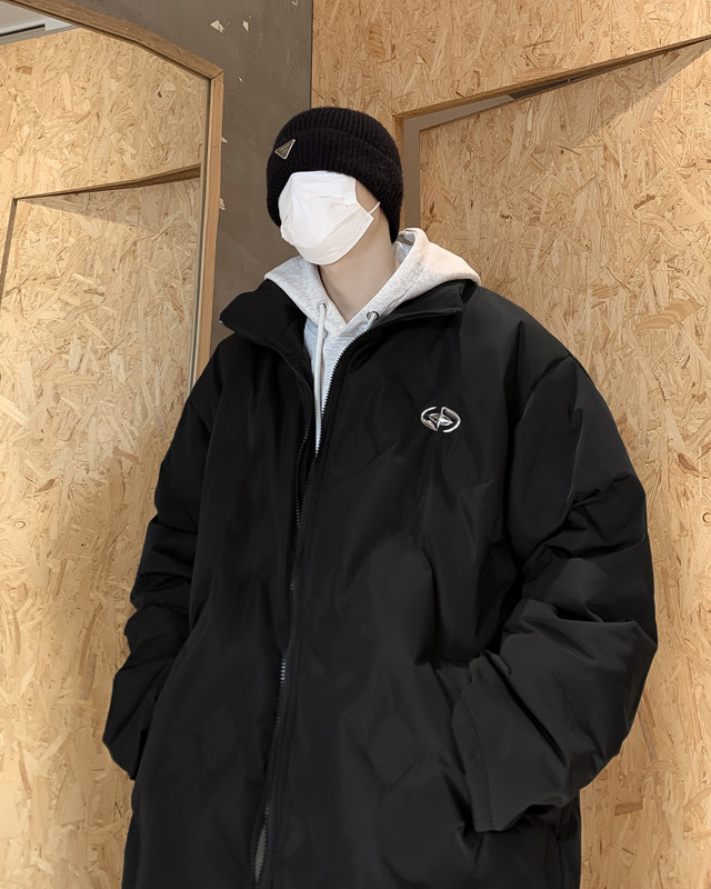 新款冬季时尚百搭宽松棉服外套保暖立领上衣情侣款M0137-P98,男装棉衣,星座308B-2