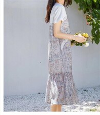 新货夏新款假两件套连衣裙，女装连衣裙，觅处