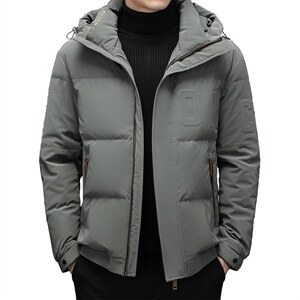 羽绒服男士连帽冬装新款宽松厚款保暖面包服外套SNNYR86R018-P235，男装羽绒服，电商B212（原钱塘6029）