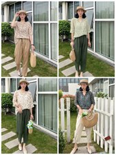 纯苎连衣裙小衫裤子裙子衬衣 时尚风 风淑女风休闲风，女装连衣裙，川哲