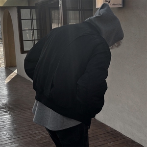 （图）面包棉服飞行服 宽松 短款加厚棉衣外套男1521-P145图片