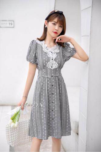 2021年夏季新款韩版修身连衣裙，女装连衣裙，红火丹妮