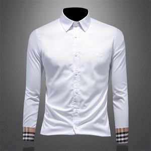 2025秋季休闲长袖衬衫男加大码（M-6XL）QT6015-3307-P120镂空图片
