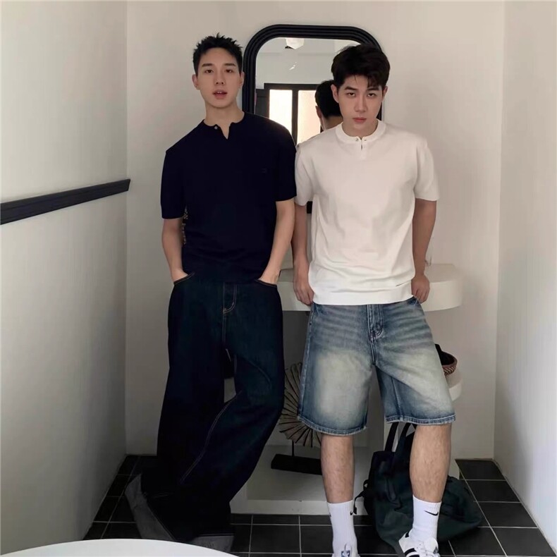 亨利短袖现货1408-HL01-P40(网图），男装T恤，四季星座1408（原星座1613）