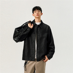 不褪色 2025新高品质牛仔夹克宽松韩版工装潮流水洗外套N107/P98图片