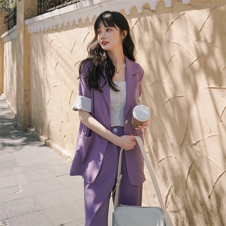 【新款现货】夏款短袖气质西装套装088-1869P135K198,女装套装/套裙,2C088