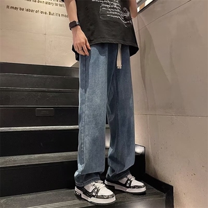 青少年拉链男童牛仔裤百搭2025新款儿童裤子常规直筒长裤潮秋季图片