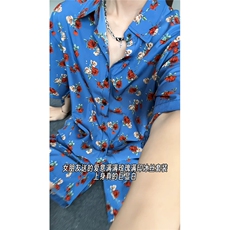 短袖衬衫男+短裤男套装男100%聚酯纤维M-5XL大码TZ78702P50控98，男装休闲套装，星座226-1