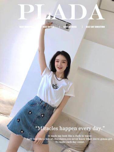 夏季新款爱心半裙，女装半身裙，浅卡