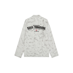 260克重磅扎染德绒半高领打底衫【有货】HD019-DR25431RB-P25,潮流初中女穿搭图片