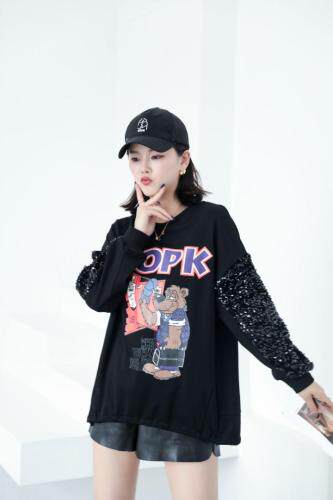 亮片卫衣,女装卫衣/绒衫,欧麦妮