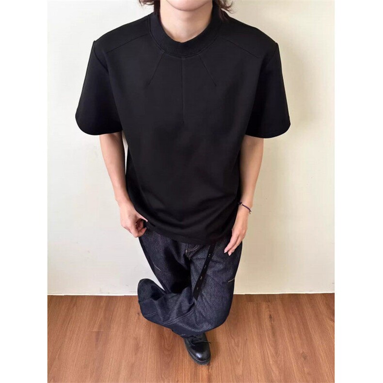 M634-P35美式简约纯色圆领短袖T恤男夏季潮牌休闲百搭上衣,男装T恤,星座617A-1（原B318A）