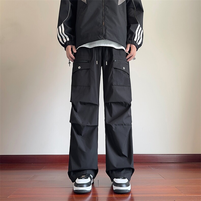 抖音品质机能户外防水多口袋宽松百搭冲锋裤B315-K107-特p40控78,男装休闲裤,电商B315