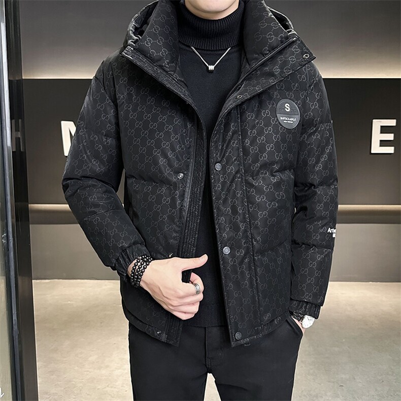 2024新款男士羽绒服高端帅气连帽羽绒外套B240-YR6826-P205,男装羽绒服,电商B240