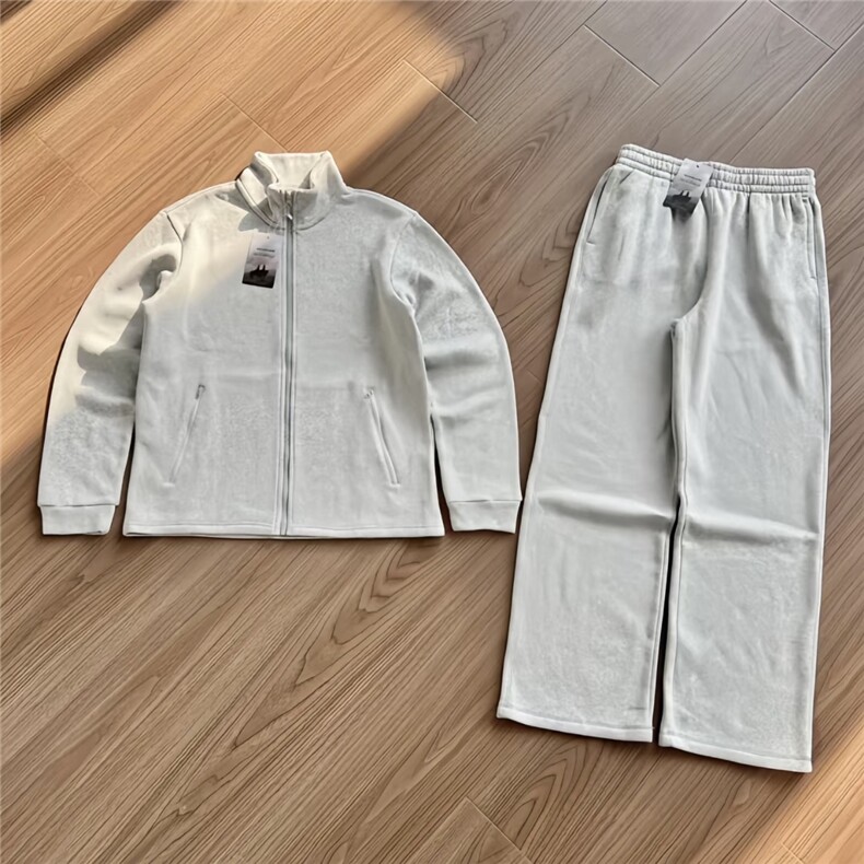 AA2155上衣P68裤子P53套装-P121立领摇粒绒套装,男装休闲套装,电商B323A