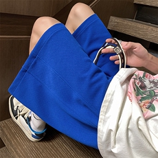 夏华夫格短裤男美式高街肌理感宽松休闲五分裤子XZ514-2-1527-P38，男装牛仔裤，星座514-2(原B239)
