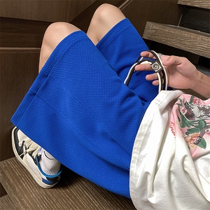 夏华夫格短裤男美式高街肌理感宽松休闲五分裤子XZ514-2-1527-P38