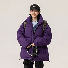 新标白鸭绒简约休闲立领外套纯色潮流加厚羽绒服ESY0215-P150，男装羽绒服，电商B306