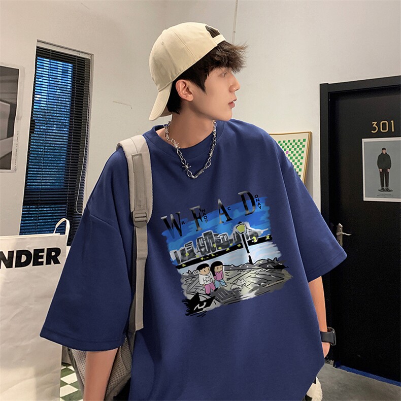 量大优供视频220克美式短袖t恤T3180得物直播有280克品质,男装T恤,电商A486