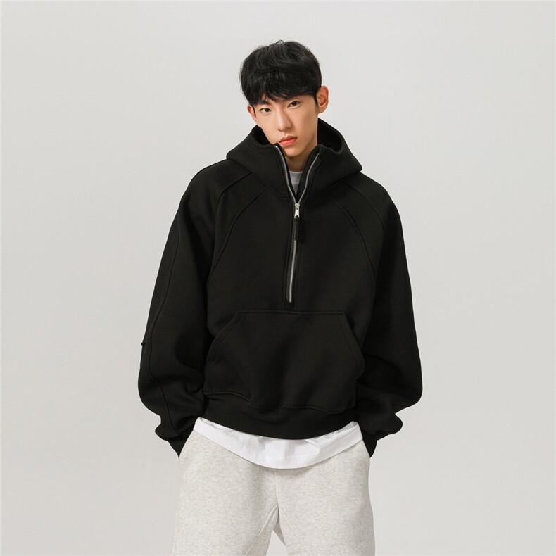 高品质cleanfit450g重磅套头版拉链卫衣外套TTTB17-特P78控128,男装卫衣,星座1315