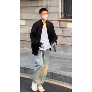 重磅秋冬北极绒双拉链毛衣开衫美式复古休闲慵懒风宽松针织衫外套图片