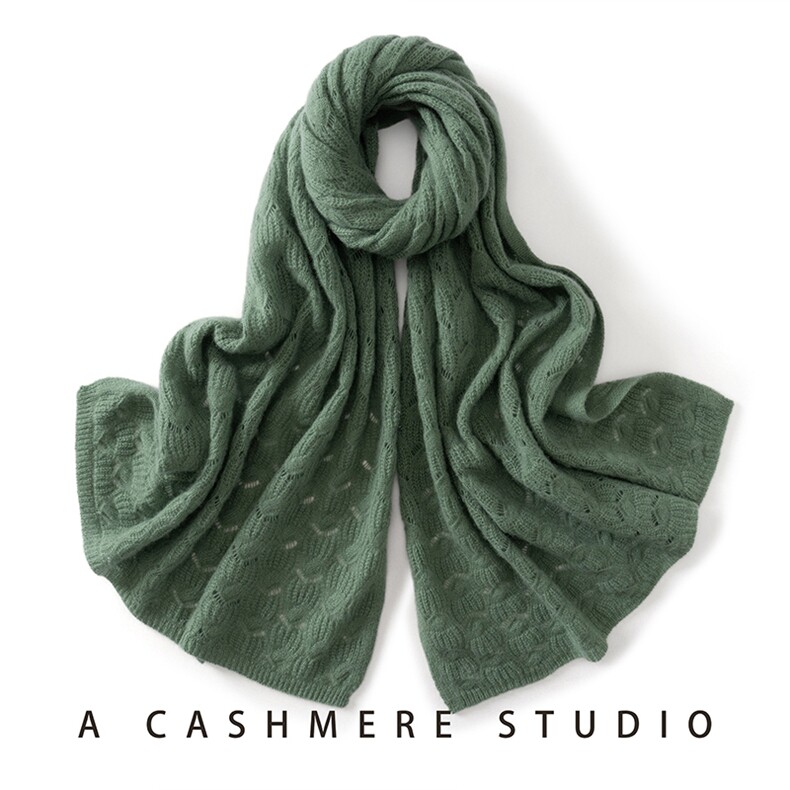 2025年秋季秋冬季时尚百搭通勤简约休闲围巾，围巾，臻歆羊绒