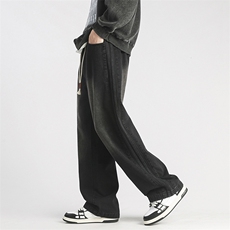 秋冬季美式高街牛仔裤男潮牌日系宽松休闲裤G908/P55控78，男装牛仔裤，电商D202-1