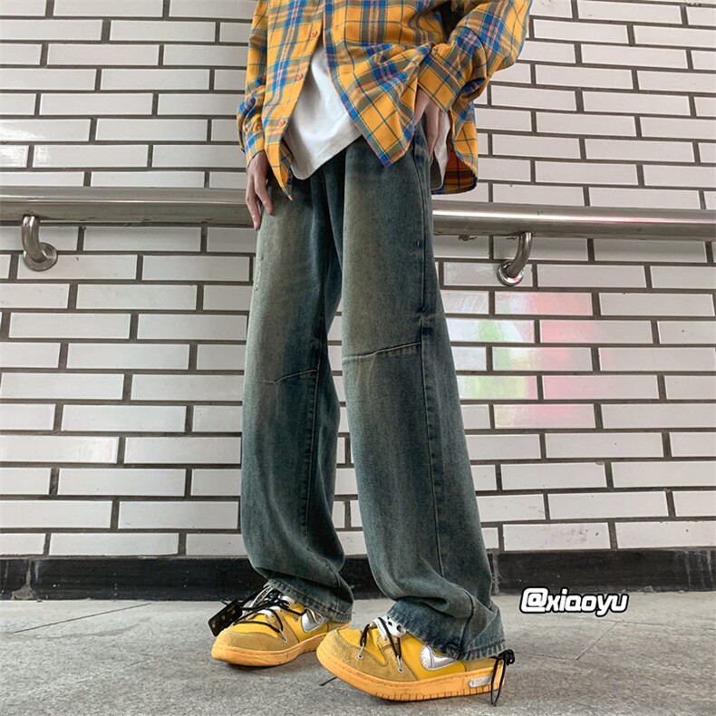 XZ616秋季新款重磅复古设计感牛仔裤休闲长裤TY960P55控68,男装牛仔裤,星座512A（原616）